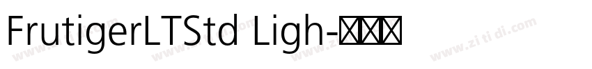 FrutigerLTStd Ligh字体转换